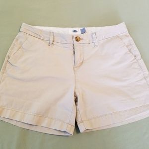 Old Navy Khaki Shorts Womens Stretch Size 2